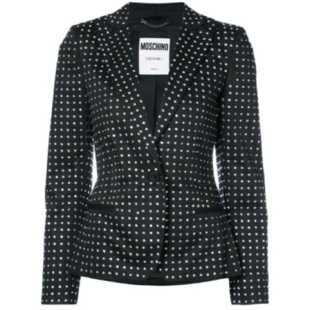 Moschino Couture Barbie Swarovski Crystal Embellished Blazer